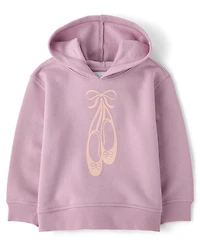 Toddler Girls Graphic Premium Fleece Hoodie