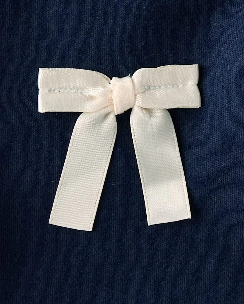 Toddler Girls Bow Peplum Top