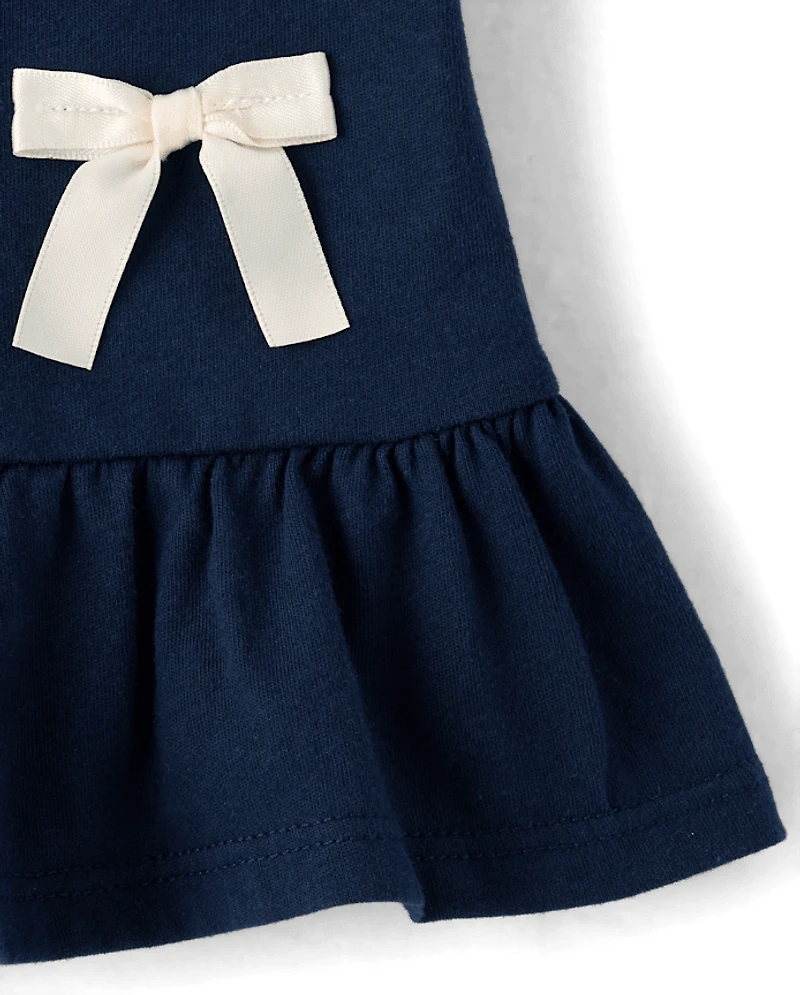 Toddler Girls Bow Peplum Top
