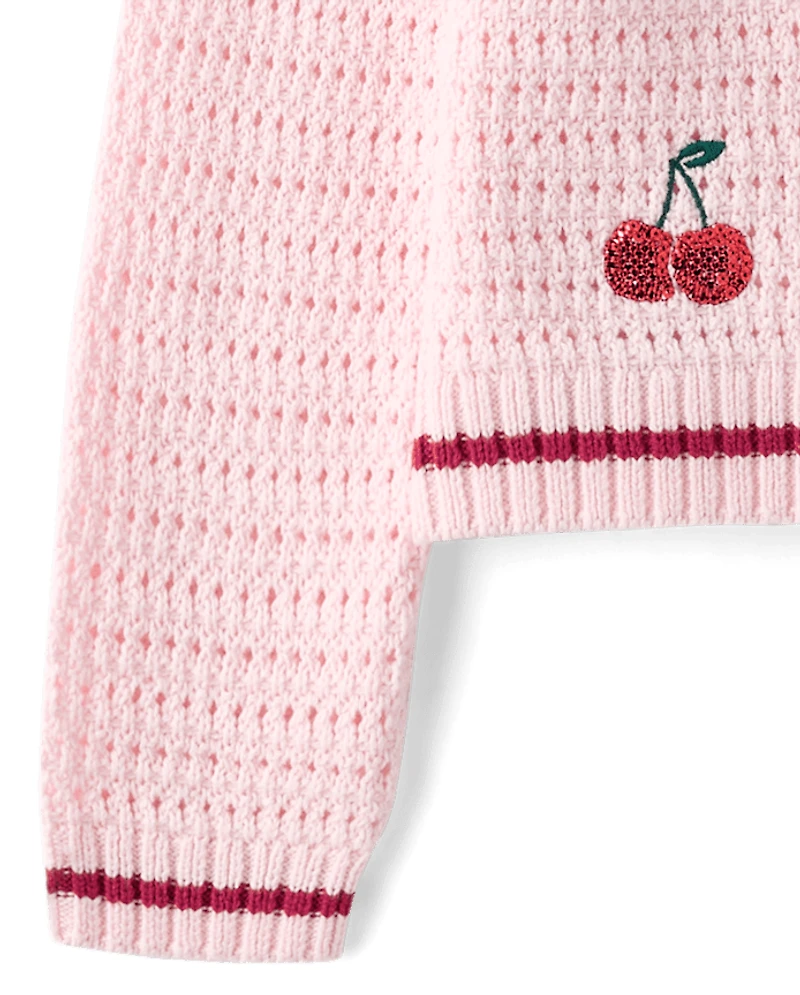 Toddler Girls Embellished Sweater