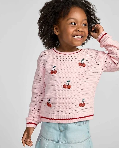 Toddler Girls Embellished Sweater