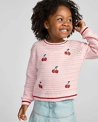 Toddler Girls Embellished Sweater