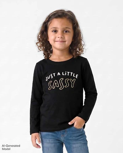 Baby And Toddler Girls Sassy Graphic Tee