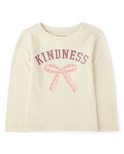 Baby And Toddler Girls Kindness Graphic Tee