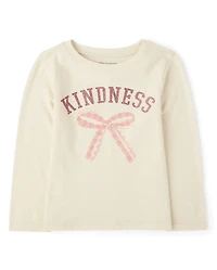 Baby And Toddler Girls Kindness Graphic Tee
