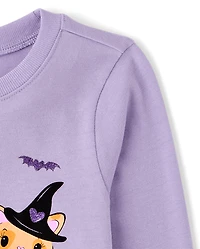 Baby And Toddler Girls Halloween Boo Crew Graphic Tee