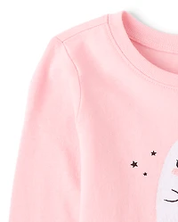 Baby And Toddler Girls Halloween Mommy's Boo Graphic Tee