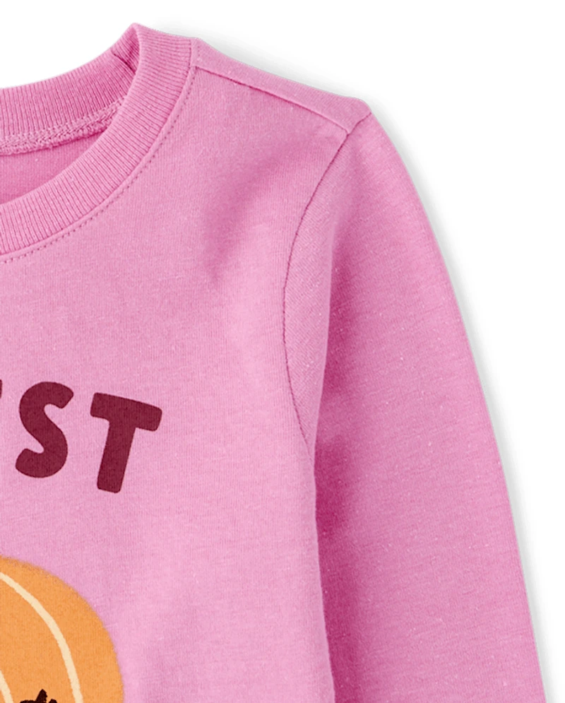 Baby And Toddler Girls Cutest Pumpkin Graphic Tee