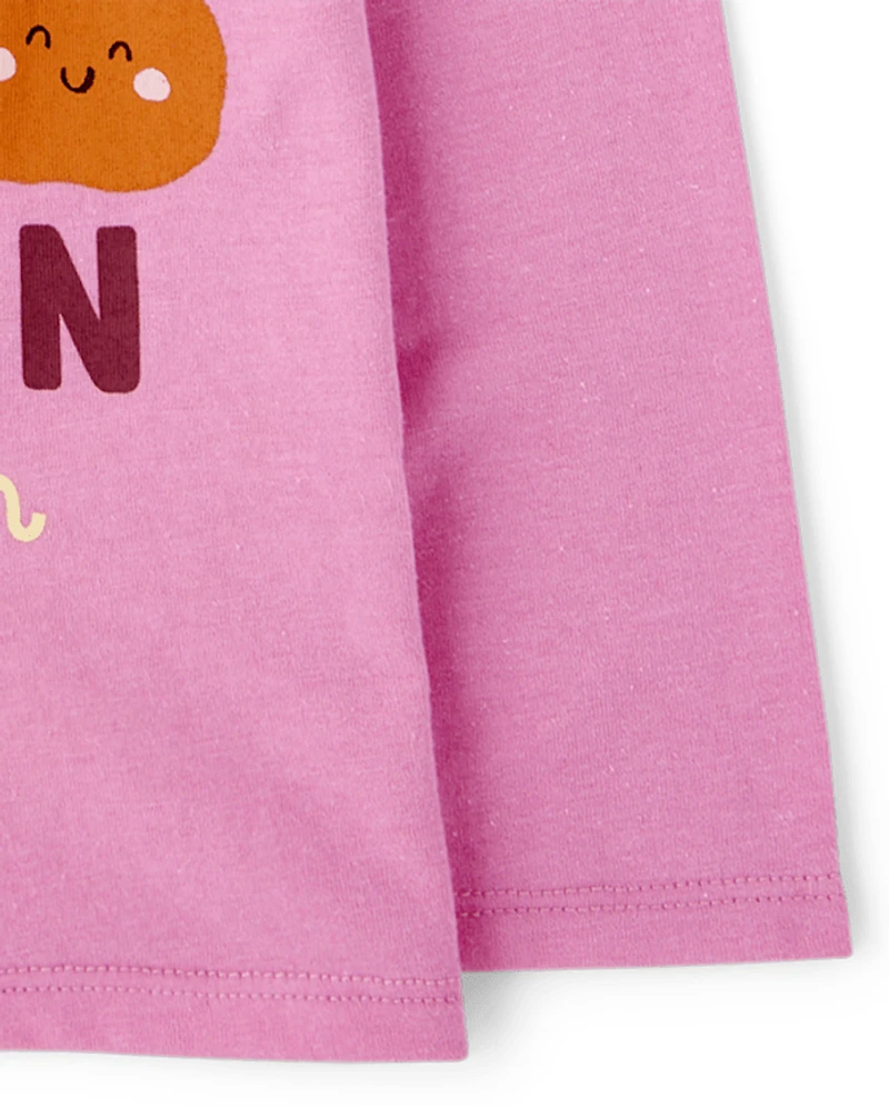 Baby And Toddler Girls Cutest Pumpkin Graphic Tee