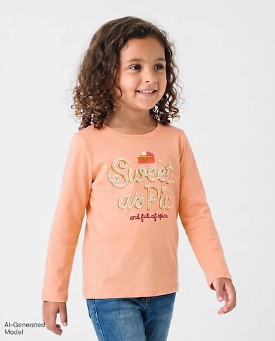 Baby And Toddler Girls Thanksgiving Sweet As Pie Graphic Tee