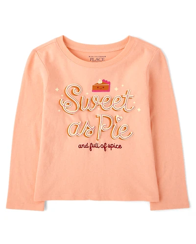 Baby And Toddler Girls Thanksgiving Sweet As Pie Graphic Tee