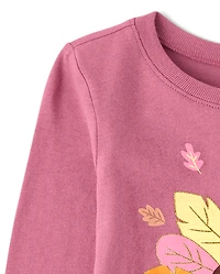 Baby And Toddler Girls Thanksgiving Turkey Graphic Tee