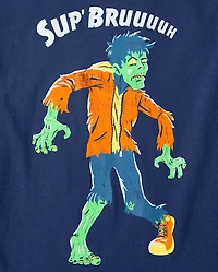 Boys Halloween Zombie Graphic Tee