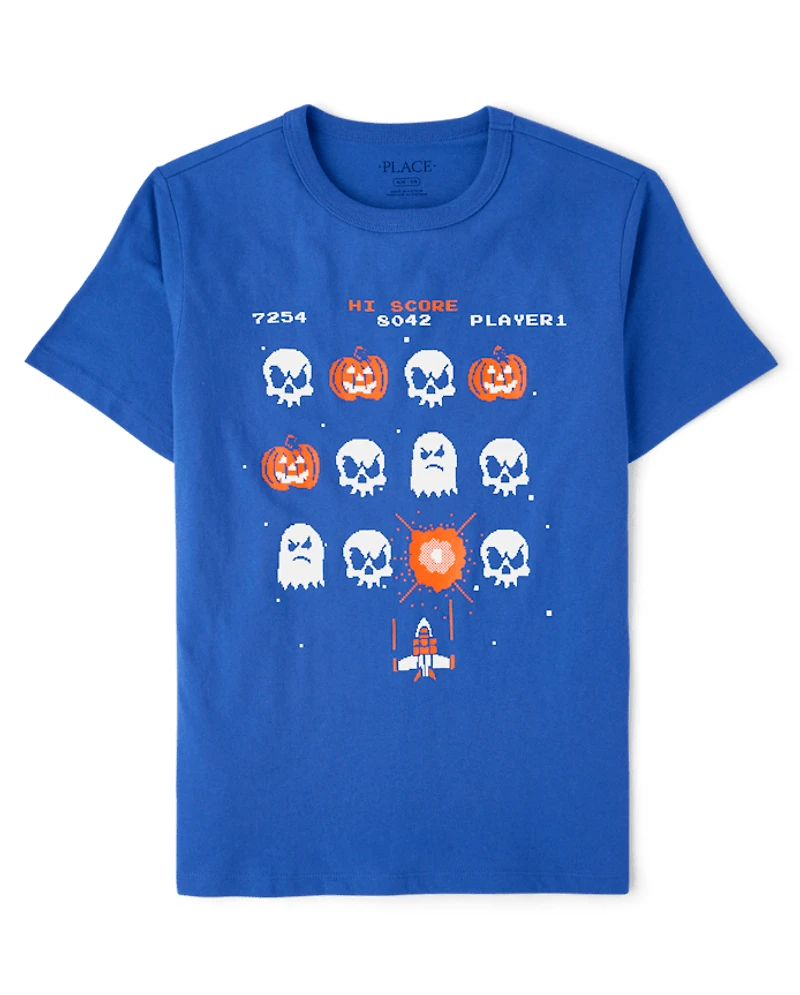 Boys Halloween Video Game Graphic Tee