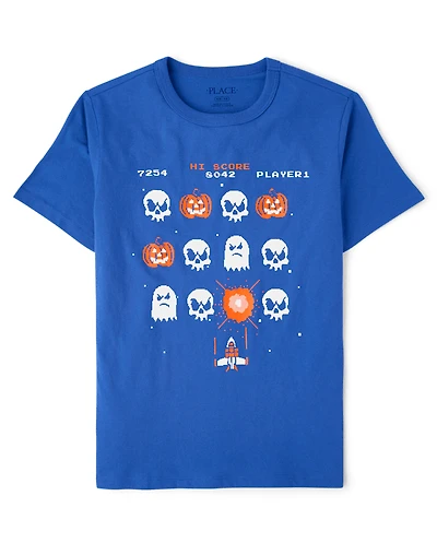 Boys Halloween Video Game Graphic Tee
