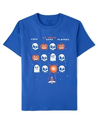 Boys Halloween Video Game Graphic Tee