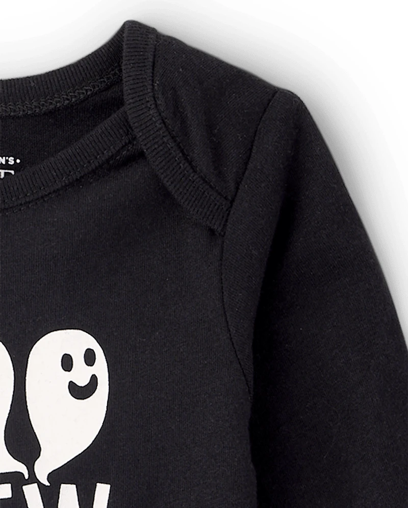 Baby Matching Family Glow Halloween Boo Crew Graphic Bodysuit