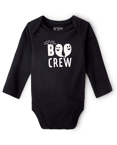 Baby Matching Family Glow Halloween Boo Crew Graphic Bodysuit