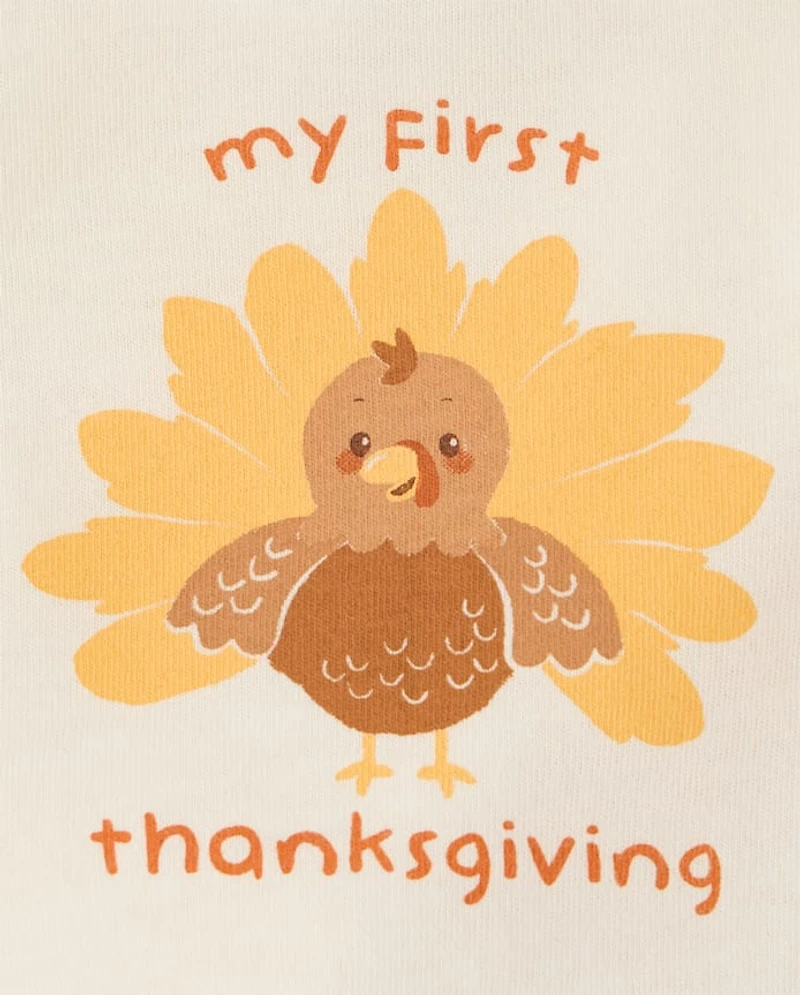 Baby First Thanksgiving Graphic Bodysuit