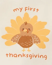 Baby First Thanksgiving Graphic Bodysuit