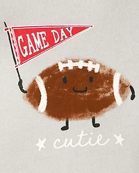 Baby Game Day Football Graphic Bodysuit