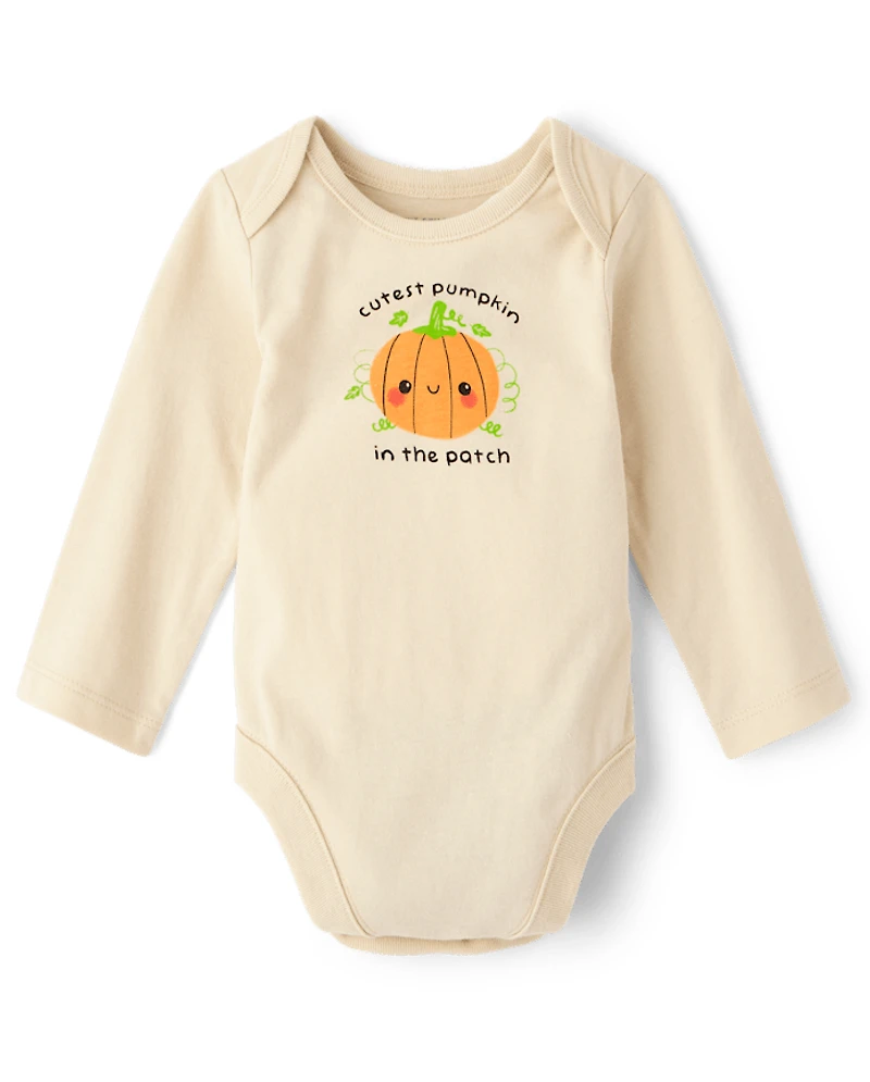 Baby Cutest Pumpkin Graphic Bodysuit