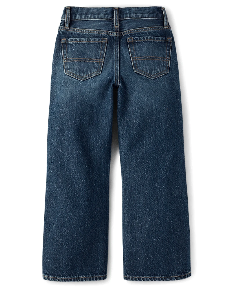 Boys Relaxed Bootcut Jeans