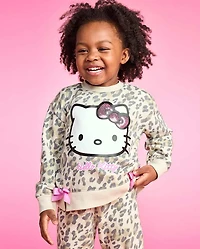 Toddler Girls Hello Kitty® Sequin Leopard 2-Piece Outfit Set