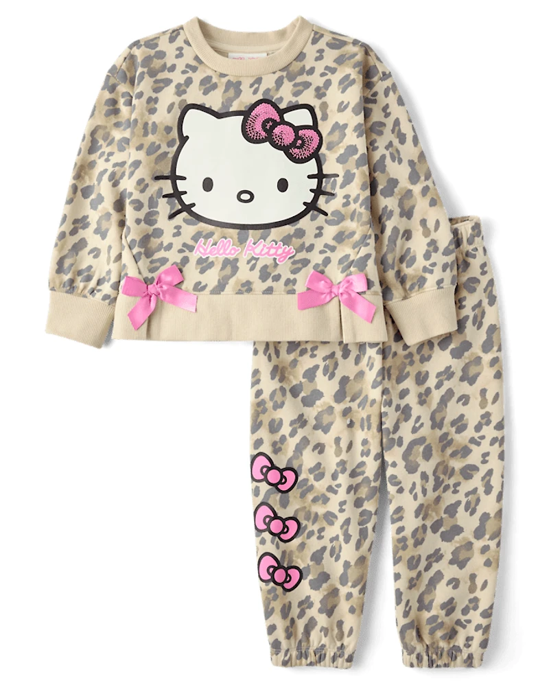 Toddler Girls Hello Kitty® Sequin Leopard 2-Piece Outfit Set