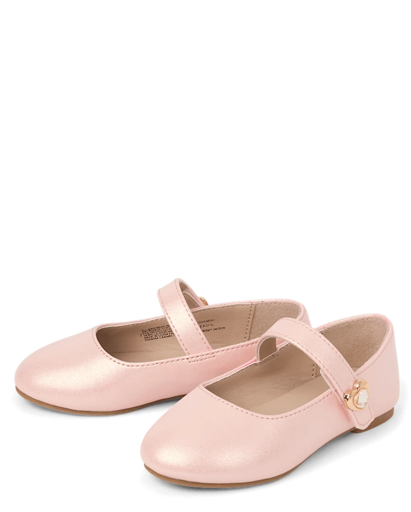 Toddler Girls Charm Ballet Flats