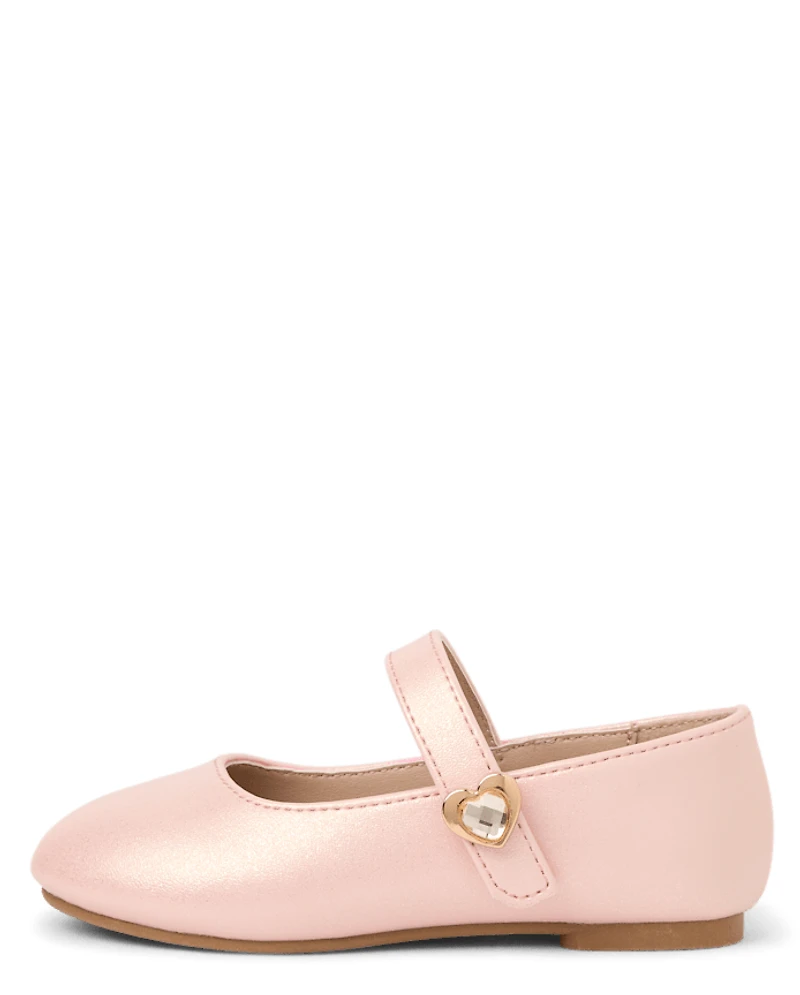 Toddler Girls Charm Ballet Flats