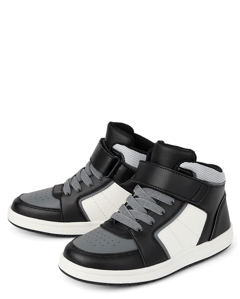 Boys Colorblock Mid Top Sneakers