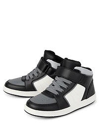 Boys Colorblock Mid Top Sneakers