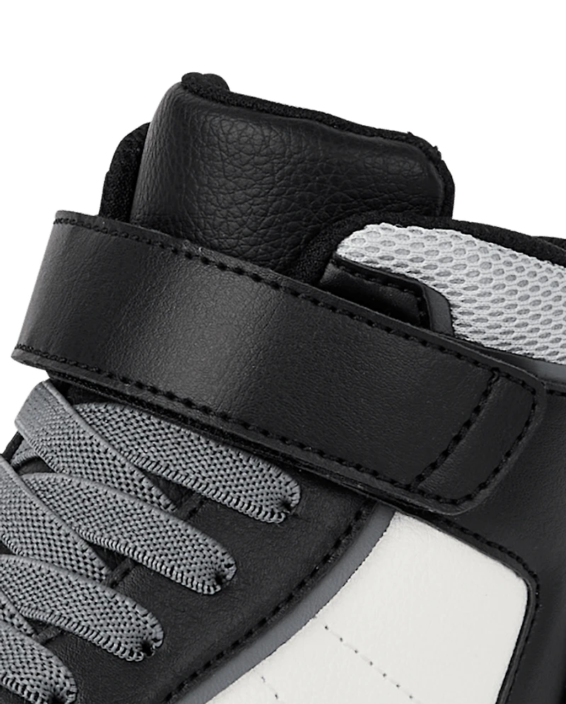 Boys Colorblock Mid Top Sneakers
