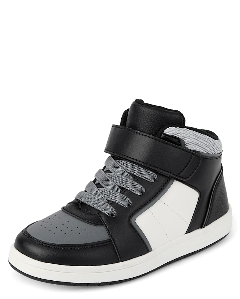 Boys Colorblock Mid Top Sneakers