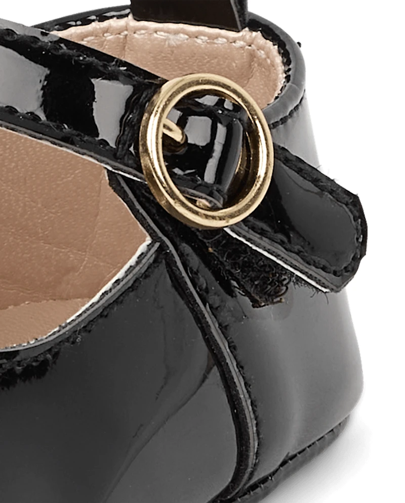 Baby Girls Perforated T-Strap Mary Jane Shoes