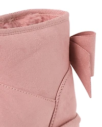 Girls Bow Teddy Boots