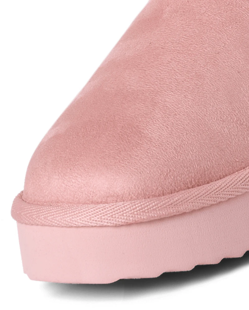 Girls Bow Teddy Boots