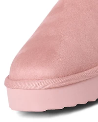 Girls Bow Teddy Boots