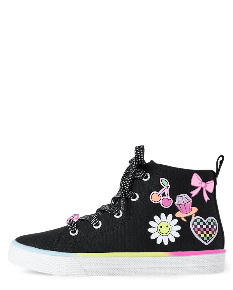 Girls Icon High Top Sneakers