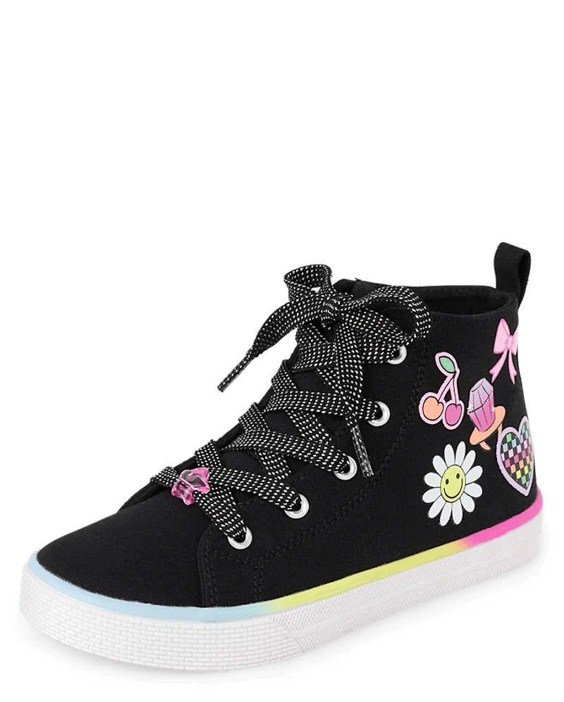 Girls Icon High Top Sneakers
