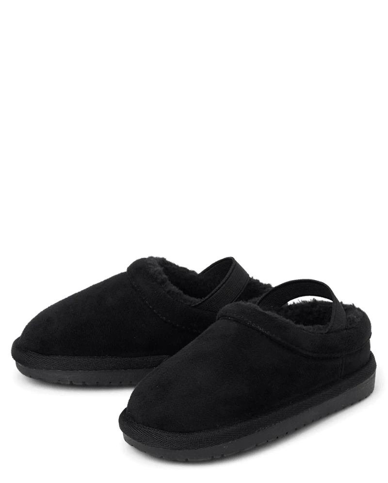 Toddler Boys Teddy Slip Ons