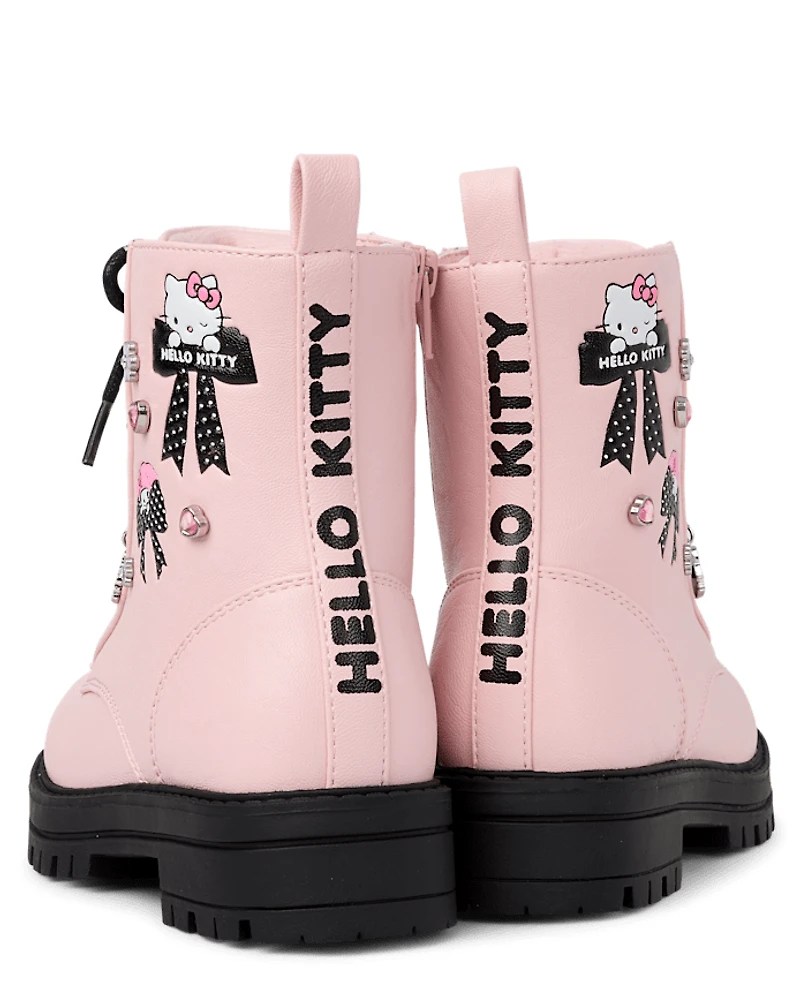Girls Hello Kitty® And Friends Studded Combat Boots