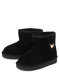 Toddler Girls Charm Teddy Boots