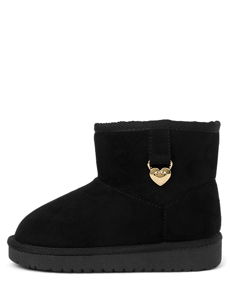 Toddler Girls Charm Teddy Boots