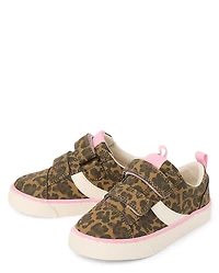 Toddler Girls Leopard Low Top Sneakers