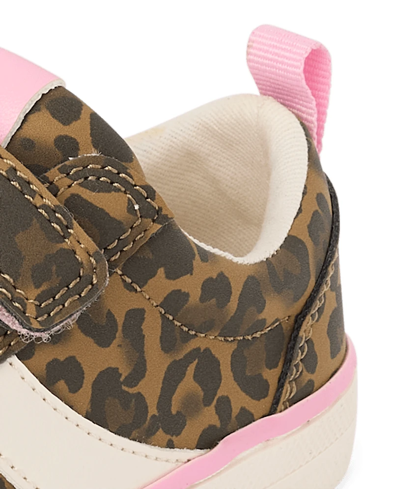 Toddler Girls Leopard Low Top Sneakers