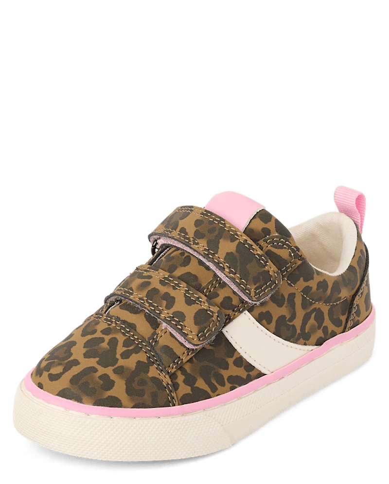 Toddler Girls Leopard Low Top Sneakers