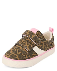 Toddler Girls Leopard Low Top Sneakers