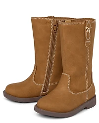 Toddler Girls Tall Charm Boots